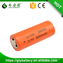 GLE 26650 3.7v 5000mAh Li-ion Battery Flashlight Replacement Lithium Battery